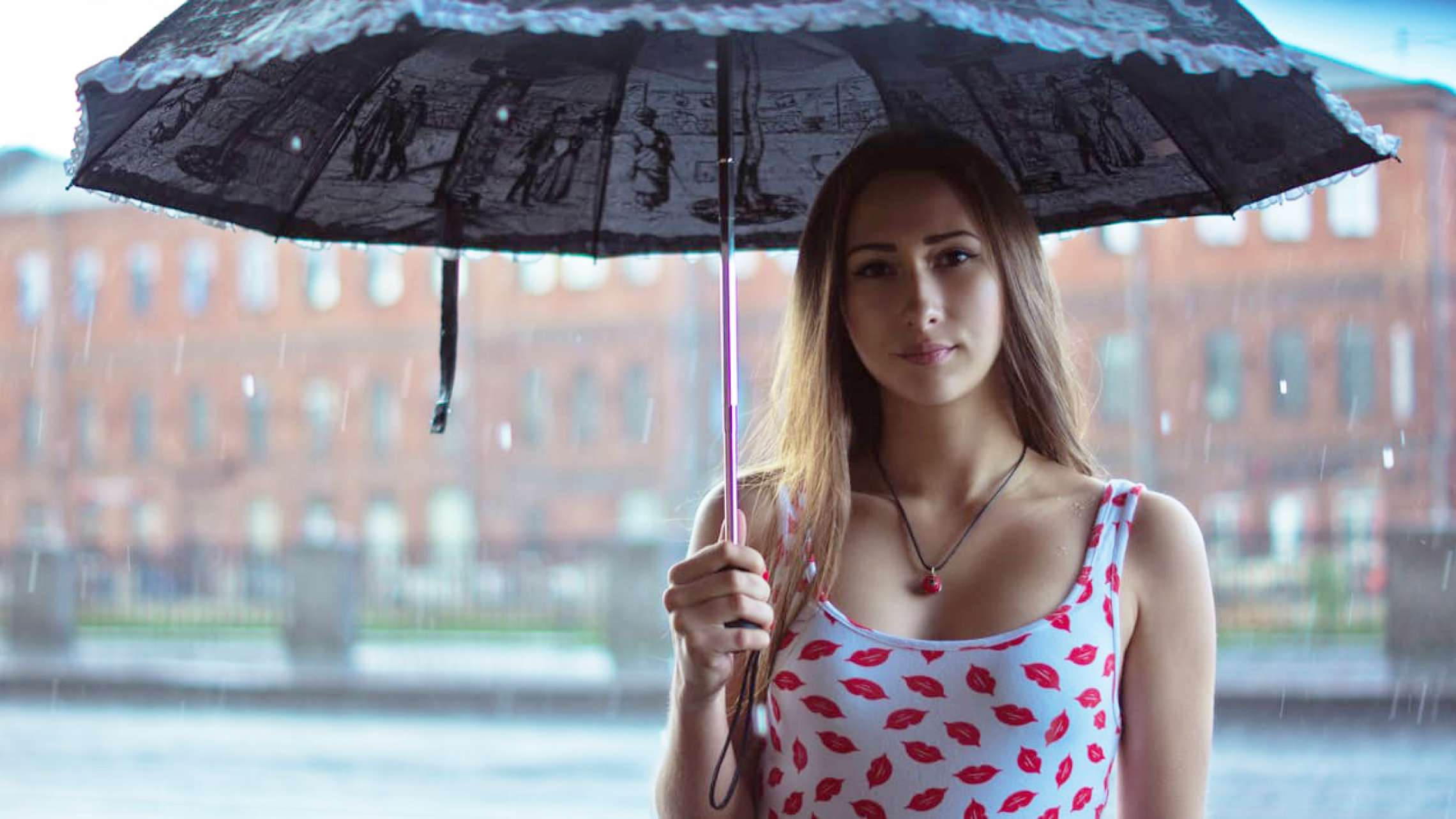 Paddington escort with umbrella