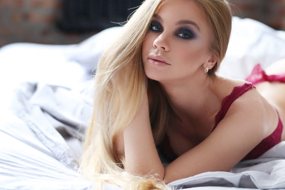 A sexy blonde escort in London
